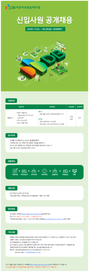 [DB자동차보험손해사정] 2023년 상반기 신입사원 채용